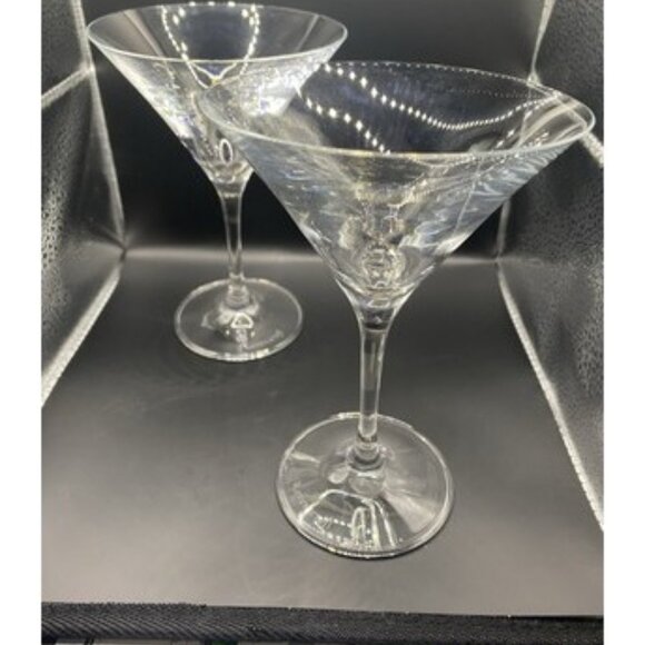 Ravenscroft Martini/Cocktail Chiller Set-Lead Free Signed -Set of 2-Handmade - Picture 6 of 11